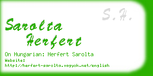 sarolta herfert business card